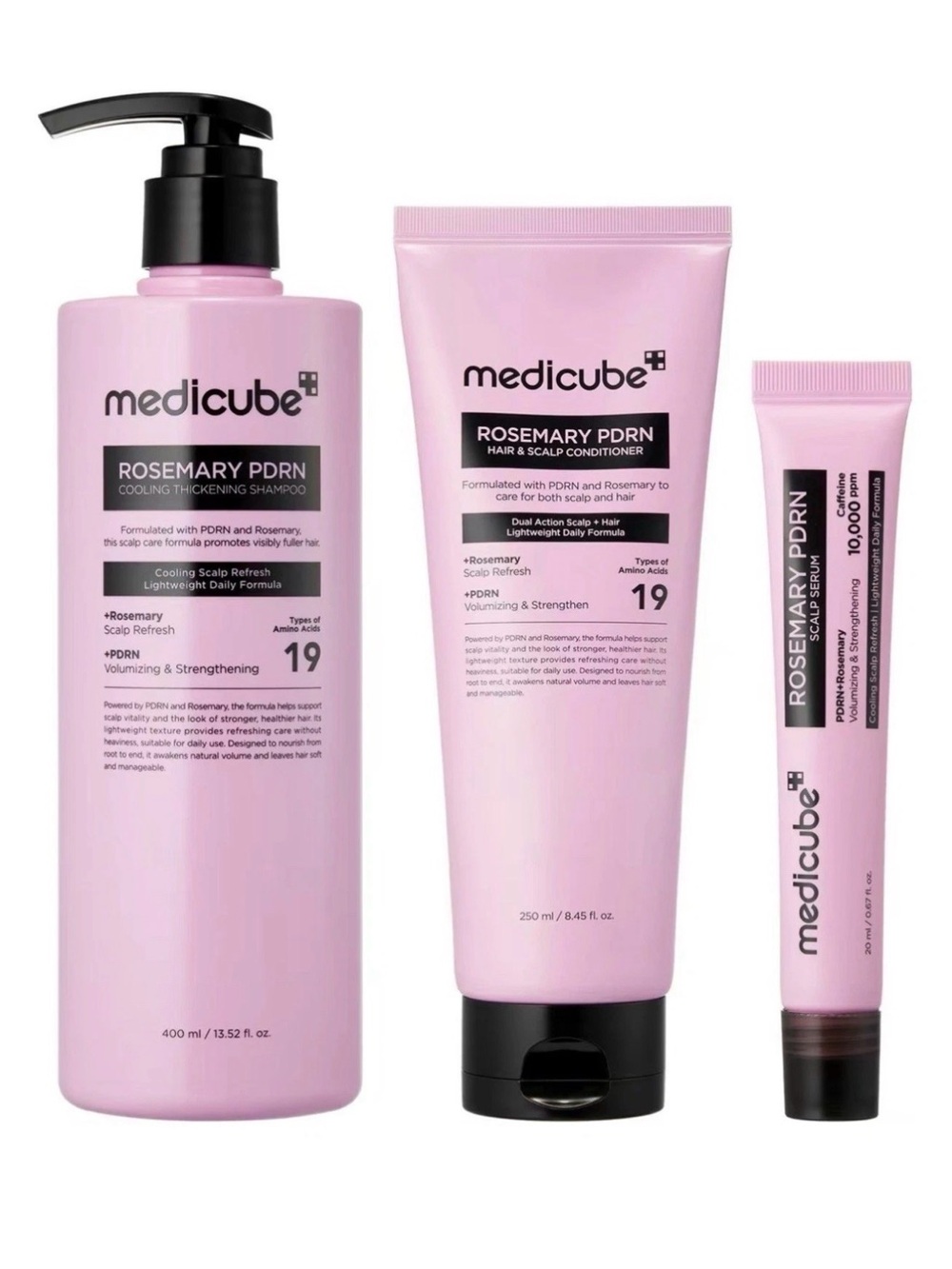 Medicube Rosemary PDRN Kids Hair & Scalp Care Set - Pink